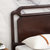 吉木多 新中式全实木双人床床1.8米1.5米现代中式卧室禅意家具(1.8*2米黑檀色 床+床垫+床头柜*2)第4张高清大图