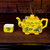 厂家直销 帝王黄瓷梅兰竹菊四方茶具 黄瓷茶具 礼品瓷套装 批发第4张高清大图