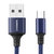 秋叶原（CHOSEAL）安卓数据线手机充电线Micro数据传输线USB充电器电源线 0.5米 蓝色 QS6802BT0D5第4张高清大图