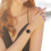 雷诺时尚满天星手表女钢带锆石镶嵌防水石英腕表星月系列 国美超市甄选