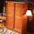 品尚美家 实木衣柜中式现代简约雕花家具北欧田园卧室家具(海棠色 推拉门(1.55米))第2张高清大图