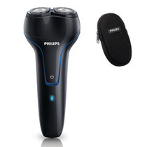 飞利浦（Philips）PQ226电动剃须刀 充电式 男士刮胡刀 USB充电接口 LED显示灯 专柜行货 全国联保(黑色 带便携袋)