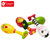 德国Classicworld 宝宝沙锤音乐玩具0-3岁婴儿沙球乐器安抚玩具(绿色笑脸大号沙球)第4张高清大图