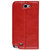 K-OK 三星n7100手机套n7108皮套note2真皮皮套N719手机壳(大红色)第3张高清大图