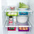 有乐 创意厨房用品抽动式置物盒 收纳盒 冰箱保鲜隔板层多用收纳架（大号）zw608(红色)第3张高清大图