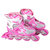 狂神成人儿童全软面可调节轮滑鞋旱冰鞋送鞋包KS0733(粉红色 39-42)第2张高清大图
