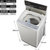 TCL 6公斤tcl洗衣机全自动6kg智能节能波轮脱水家用 银色 XQB60-21CSP(智利灰 6公斤)第2张高清大图