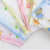 朴朴米 （3条装）随机颜色婴儿用品 双层全棉高密度印花纱布方巾0058(25*25 A款)第4张高清大图