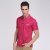 2013年新款 夏季新款短袖polo衫 男士意大利款简约时尚纯色短袖polo衫(玫红色 S)第2张高清大图