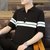 威猛男子短袖POLO衫2021年夏季新款休闲上衣T恤 MD81175M码黑 翻领 舒适 休闲第3张高清大图