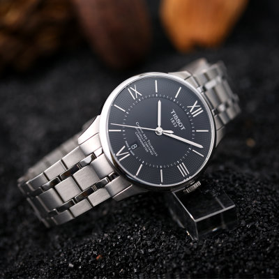天梭TISSOT手表 商务男士腕表 杜鲁尔系列 钢