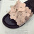 夏季韩版新款花朵水钻拖鞋室内外平跟厚底凉拖女士防滑孕妇平底拖(粉红色 40)第3张高清大图