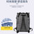 海鸦 双肩背包带USB接口加厚大容量时尚旅行包 电脑包 休闲包简约多功能背包(灰色 默认)第4张高清大图