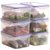 冰箱放菜收纳盒带盖装咸菜小菜剩菜里的保鲜家用盒子迷你塑料泡菜(1000ML透明保鲜盒二个装 默认版本)第5张高清大图