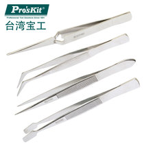 台湾宝工Pro'skit 808-389 不锈钢镊子组 尖头，扁头，弯头，防弹尖头四组