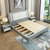 吉木多 美式实木床主卧双人床1.5米1.8m经济型现代简约储物婚床(1.5*2米（宝马灰+白） 单床)第4张高清大图