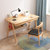 鲸麦实木书桌 电脑桌家用实木学生写字台办公桌(原木色+椅子 1.2米)第4张高清大图