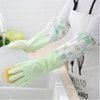加绒家用手套莫兰蒂pvc厨房家务清洁洗碗手套胶皮橡胶手套短款