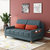 A家家具 沙发床 可拆洗北欧布艺沙发多功能折叠可储物沙发ADS-036(蓝灰色 三人位)第2张高清大图