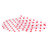 佳洁利J-6939彩色水珠形彩珠浴室防滑地垫（透红色）（69*39）第4张高清大图