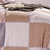 LOVO全棉磨绒四件套斯霓湖畔被套200x230cm 纯棉粗纱支长绒棉面料，活性印染工艺，手感厚实第4张高清大图