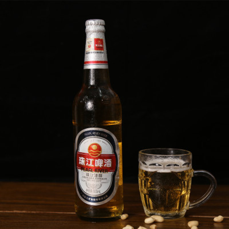 10度珠江清醇啤酒600ml/瓶