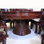 红木家具1.38米红木圆桌实木饭桌一桌八椅雕花非洲酸枝木第3张高清大图