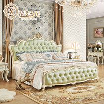 拉斐曼尼高端欧式床实木床1.8米公主床法式双人婚床奢华卧室家具GFA012(香槟金 1.8m*2.0m)