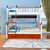 木巴地中海全实木松木多功能儿童床高低子母床上下床欧式美式双层床第3张高清大图