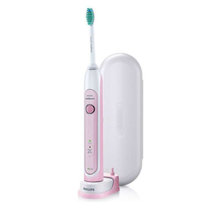 飞利浦（PHILIPS）电动牙刷HX6761/03亮白型成人充电式声波震动牙刷粉色(粉色 标配)