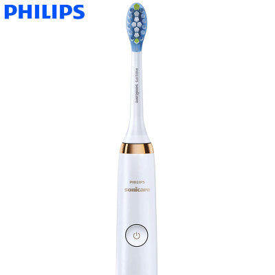 飞利浦（PHILIPS）电动牙刷成人情侣声波自动牙刷智能粉黑钻石系列(HX9312/02)