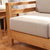 恒兴达 白橡木全实木沙发转角L型沙发 可拆洗布艺沙发 北欧现代简约 全实木客厅家具(原木色 单人位)第4张高清大图