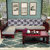 木巴沙发SF031现代中式实木沙发组合新西兰松木客厅家具小户型转角贵妃座(红棕色SF032)第3张高清大图