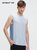 hotsuit后秀运动背心男无袖跑步透气篮球服吸汗春季速干短袖T恤(黎明灰色 XL)第2张高清大图