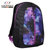 汉诺斯luckysky韩版休闲双肩包女户外时尚功能背包(黑色+紫色)第3张高清大图