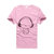 女士T恤夏装 印花棉短袖t恤宽松圆领打底衫(粉色 M)第5张高清大图