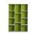 慧乐家鲁比克十一格多格储物柜整理收纳柜木柜子整理组合柜11107(白色+绿色)第5张高清大图