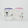 乐活易居 创意马克杯 带盖情侣杯 对杯 可爱陶瓷杯子 咖啡杯 牛奶杯(2只装)