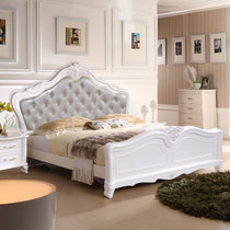 木巴欧式床法式床田园床大床1.8米 实木韩式床公主床婚床双人床 包邮(C099 默认)