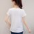 娇维安 夏季新款体血衫 韩版修身显瘦女士T恤 鲨鱼图案短袖女式t恤 女(白色 XL)第2张高清大图
