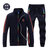 阿迪达斯三叶草大码运动服 户外休闲服 套装拉链外套 跑步服(深蓝色 XL)第2张高清大图