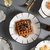牧初蓝和日式陶瓷餐具套装家用条纹碗碟盘碗筷釉下彩可微波乔迁(8英寸条纹饭盘（2只装） 默认版本)第7张高清大图