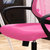 匠林家私椅子弓形椅升降办公椅电脑椅家用(粉色 黑框)第4张高清大图