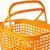 爱丽思IRIS 环保树脂杂物污衣脏衣服收纳整理篮洗衣筐LB-M(LB-M橙色)第4张高清大图