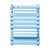 金旗舰暖气片 家用钢制卫生间水暖暖气片搭接散热器(浅蓝色 600mm高)第3张高清大图