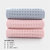 图强蜂窝童巾t2380-粉色2条+绿1条 轻薄便携柔软吸水第2张高清大图