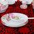 景德镇御磬陶瓷 高白瓷餐具套装 56头粉色回忆第3张高清大图