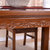 水曲柳全实木餐桌椅 中式简约现代长方形实木餐桌椅组合SQZ6601(一桌四椅1.4*0.85*0.75m)第2张高清大图
