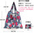 日式大容量购物袋现货可折叠大号花布方包创意便携印花买菜收纳袋环保可重复使用便携购物袋布袋(XC-28 16KG)第2张高清大图