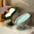 香柚小镇创意树叶沥水肥皂盒浴室免打孔吸盘香皂盒叶子肥皂架 绿色一个装 国美超市甄选第4张高清大图
